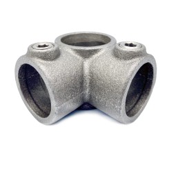 Hoekst.doorl.staander Typ 20C, 33.7 mm, Natural (Klemp)