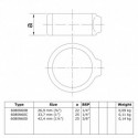 Rohrverbinder Stellring Sicherungsring - Typ 60D - 42,4 mm (natural) (Klemp)