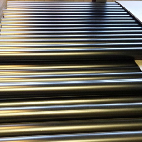 2 Stück Schwarzes Aluminium-Rundrohr – 25 Mm Außen-Ø, 22 Mm Innen-Ø, 1,5 Mm Wandstärke, 500 Mm Lang – 6063, Für DIY & Rahmenbau