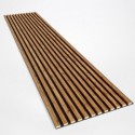 Lamellenleisten aus MDF auf Filz 275 x 30 cm - Wotan Eiche (Klemp) Lamellenleisten aus MDF auf Filz 275 x 30 cm - Wotan Eiche (Klemp)