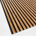 Lamellenleisten aus MDF auf Filz 275 x 30 cm - Wotan Eiche (Klemp) Lamellenleisten aus MDF auf Filz 275 x 30 cm - Wotan Eiche (Klemp)