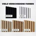 Lamellenleisten aus MDF auf Filz 275 x 30 cm - Wotan Eiche (Klemp) Lamellenleisten aus MDF auf Filz 275 x 30 cm - Wotan Eiche (Klemp)
