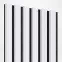 Listones MDF sobre fieltro 275x30 cm - Estera blanca (Klemp) Listones MDF sobre fieltro 275x30 cm - Estera blanca (Klemp)