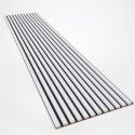 Listones MDF sobre fieltro 275x30 cm - Estera blanca (Klemp) Listones MDF sobre fieltro 275x30 cm - Estera blanca (Klemp)