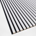 Listones MDF sobre fieltro 275x30 cm - Estera blanca (Klemp) Listones MDF sobre fieltro 275x30 cm - Estera blanca (Klemp)