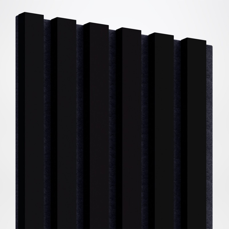 Lattes MDF sur feutre 275x30 cm - Tapis noir (Klemp) - Lattes MDF sur feutre Lattes MDF sur feutre 275x30 cm - Tapis noir (Klemp) - Lattes MDF sur feutre