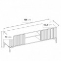 RTV-Schrank mit Lamellen LUNA stehend 161x42.2x51cm Beton (Klemp) RTV-Schrank mit Lamellen LUNA stehend 161x42.2x51cm Beton (Klemp)