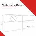 Wegesperre-Verlängerungs-Set zum Einbetonieren - mit Knieholm (Klemp) Wegesperre-Verlängerungs-Set zum Einbetonieren - mit Knieholm (Klemp)