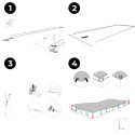 Soffitto teso dimensione della cornice 25 mm (Klemp) Soffitto teso dimensione della cornice 25 mm (Klemp)