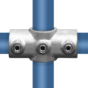 Croce a due vie Typ 22DE, 42,4 mm - 48,3 mm, Zincato (Klemp) Croce a due vie Typ 22DE, 42,4 mm - 48,3 mm, Zincato (Klemp)