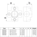 Kreuzstück für Stützrohr Typ 26F, 60,3 mm, Feuerverzinkt (Klemp) Kreuzstück für Stützrohr Typ 26F, 60,3 mm, Feuerverzinkt (Klemp)