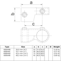 Conexión en T giratoria ajustable Typ 49F, 60,3 mm, Galvanizado (Klemp) Conexión en T giratoria ajustable Typ 49F, 60,3 mm, Galvanizado (Klemp)