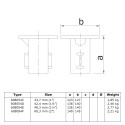 Socle de sol Typ 54B, 26,9 mm, Galvanisé (Klemp) Socle de sol Typ 54B, 26,9 mm, Galvanisé (Klemp)