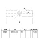 Ángulo transversal 0º - 45º Typ 126E, 48,3 mm, Galvanizado (Klemp) Ángulo transversal 0º - 45º Typ 126E, 48,3 mm, Galvanizado (Klemp)