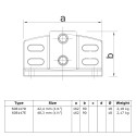Flansza z gniazdem Typ 147E, 48,3 mm, Ocynk (Klemp) Flansza z gniazdem Typ 147E, 48,3 mm, Ocynk (Klemp)