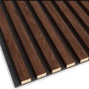 Listones MDF sobre fieltro 275x30 cm - Nuez (Klemp) Listones MDF sobre fieltro 275x30 cm - Nuez (Klemp)