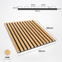 Pannelli 3D su feltro - Rovere naturale (Klemp)