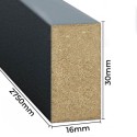 MDF Minilatten 16x30 - Antraciet - 31 stuks (Klemp) MDF Minilatten 16x30 - Antraciet - 31 stuks (Klemp)