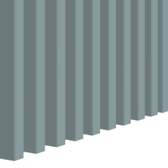 Mini Lattes MDF 16x30 - Gris scandinave - 31 pièces (Klemp)