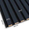 Panneaux 3D sur feutre - Anthracite (Klemp) Panneaux 3D sur feutre - Anthracite (Klemp)