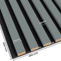 3D-Paneele auf Filz - Khaki (Klemp) 3D-Paneele auf Filz - Khaki (Klemp)