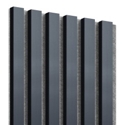 Lattes MDF sur feutre 275x30 cm - Anthracite (Klemp)