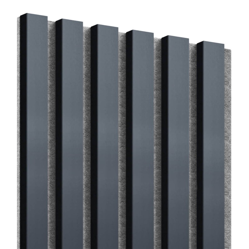MDF latten op vilt 275x30 cm - Antraciet (Klemp) - MDF lamellen op vilt MDF latten op vilt 275x30 cm - Antraciet (Klemp) - MDF lamellen op vilt