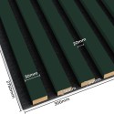 MDF latten op vilt 275x30 cm - Flesgroen (Klemp) MDF latten op vilt 275x30 cm - Flesgroen (Klemp)