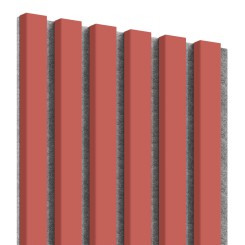 Listelli in MDF su feltro 275x30 cm - Corallo (Klemp)