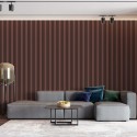 Listelli in MDF su feltro 275x30 cm - Rosa cipria (Klemp)