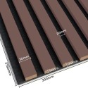 Lamellenleisten aus MDF auf Filz 275 x 30 cm - Puderrosa (Klemp) Lamellenleisten aus MDF auf Filz 275 x 30 cm - Puderrosa (Klemp)
