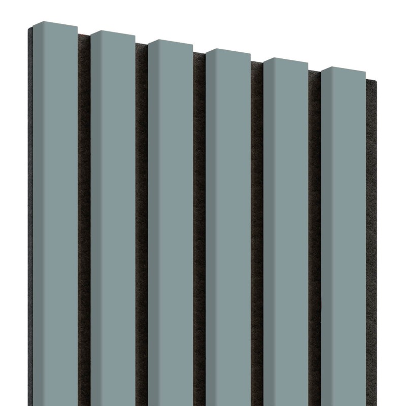 MDF laths on felt 275x30 cm - Scandinavian Grey (Klemp) - MDF slats on felt
