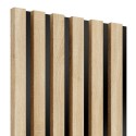 Listones MDF sobre panel 275x30 cm - Roble de Sonoma (Klemp)
