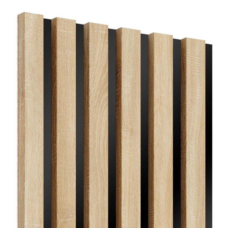 Lattes MDF sur panneau 275x30 cm - Chêne Sonoma (Klemp) - Lattes MDF sur panneau Lattes MDF sur panneau 275x30 cm - Chêne Sonoma (Klemp) - Lattes MDF sur panneau