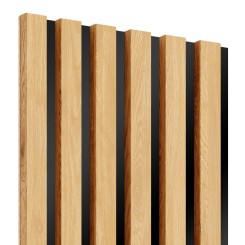 Lamele MDF na płycie HDF 275x30 cm - Dąb naturalny (Klemp)