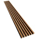 Listelli in MDF su pannello 275x30 cm - Quercia Wotan (Klemp) Listelli in MDF su pannello 275x30 cm - Quercia Wotan (Klemp)