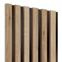 Lattes MDF sur panneau 275x30 cm - Chêne artisanal (Klemp) Lattes MDF sur panneau 275x30 cm - Chêne artisanal (Klemp)