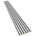 Lamele MDF na płycie HDF 275x30 cm - Biały mat (Klemp) Lamele MDF na płycie HDF 275x30 cm - Biały mat (Klemp)