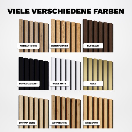 MDF latten op paneel 275x30 cm - Zwart mat (Klemp) MDF latten op paneel 275x30 cm - Zwart mat (Klemp)