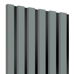 Listones MDF sobre panel 275x30 cm - Caqui (Klemp)