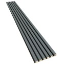 Lattes MDF sur panneau 275x30 cm - Kaki (Klemp) Lattes MDF sur panneau 275x30 cm - Kaki (Klemp)