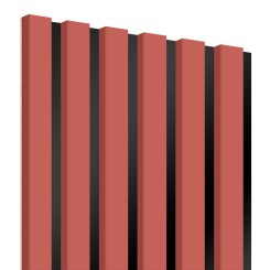 MDF laths on panel 275x30 cm - Coral (Klemp)