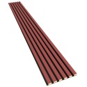 Lamellenleisten aus MDF auf HDF Platte 275 x 30 cm - Koralle (Klemp) Lamellenleisten aus MDF auf HDF Platte 275 x 30 cm - Koralle (Klemp)
