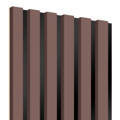 MDF latten op paneel 275x30 cm - Poederroze (Klemp)