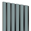MDF latten op paneel 275x30 cm - Scandinavisch grijs (Klemp) MDF latten op paneel 275x30 cm - Scandinavisch grijs (Klemp)