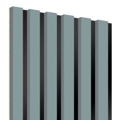Lattes MDF sur panneau 275x30 cm - Gris scandinave (Klemp)
