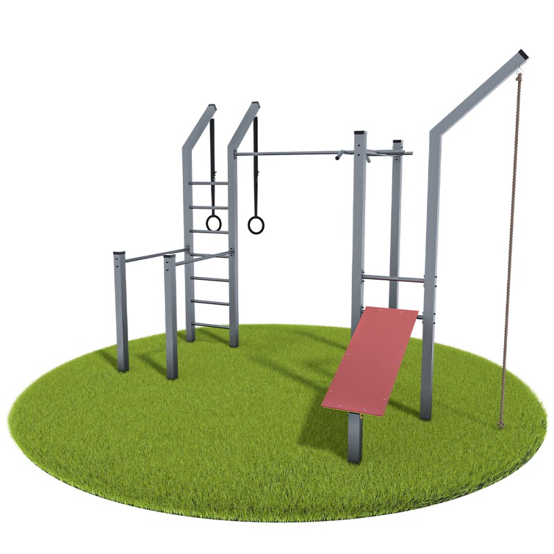 Siłownia Zewnętrzna - Street Workout Park - Model 6 (Klemp) - Siłownie zewnętrzne Siłownia Zewnętrzna - Street Workout Park - Model 6 (Klemp) - Siłownie zewnętrzne