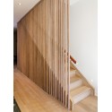 Vrijstaande lattenwand - Zwart mat - 22x70 (Klemp) Vrijstaande lattenwand - Zwart mat - 22x70 (Klemp)