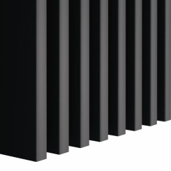 Lamele MDF Ażurowe 22x90 - Czarny mat - 10 sztuk (Klemp)