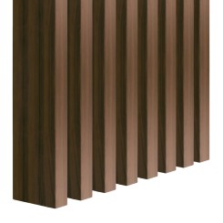 Freestanding MDF Slats 22x70 - Walnut - 10 pieces (Klemp)
